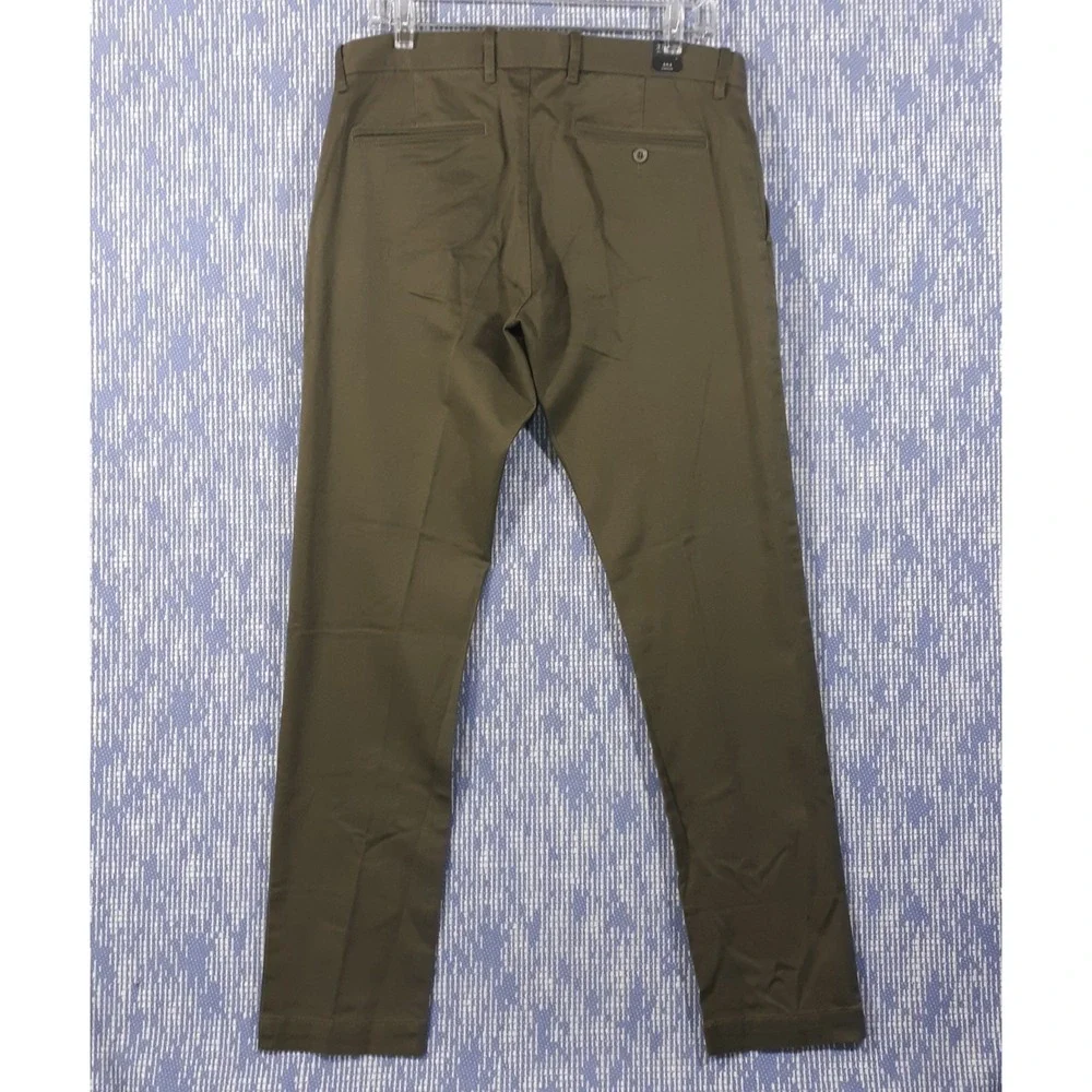 J.CREW 484 Slim Fit Chino Pants Mens 32 x 32 Green Stretch NEW